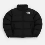 Black puffer jacket for winter